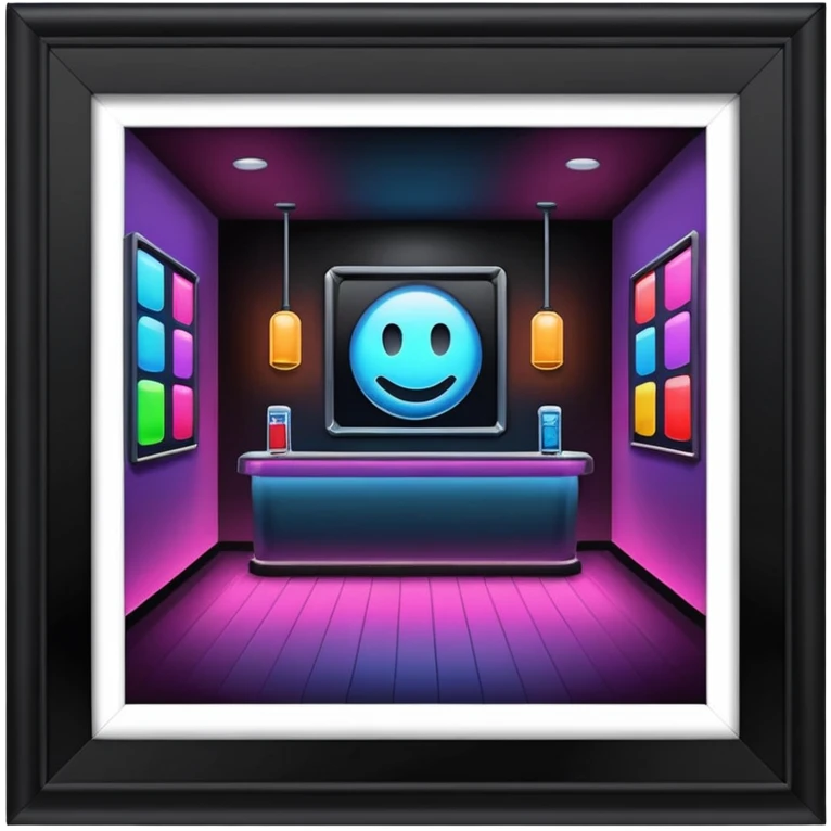 nightclub wtihout people emoji