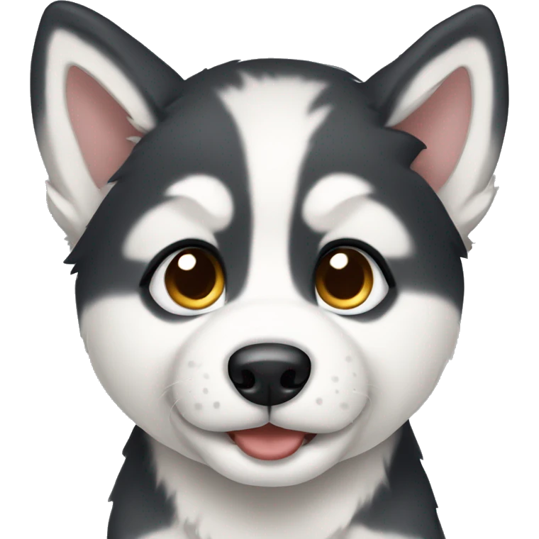 Husky puppy emoji