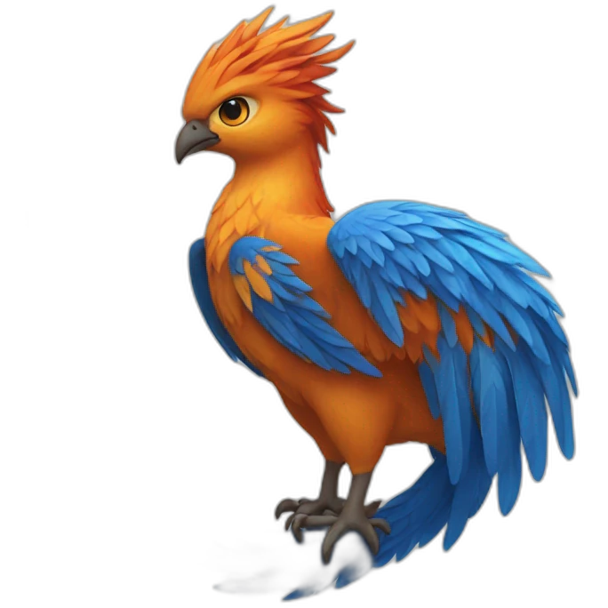 Phoenix bleu emoji