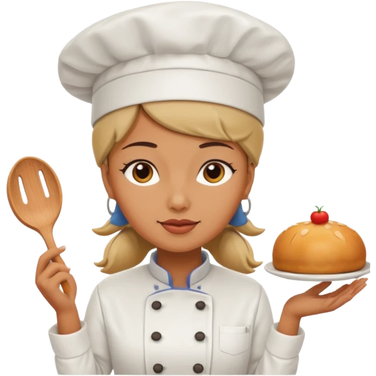 woman wearing chef hat emoji