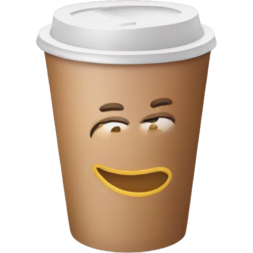 Disposable coffee cup emoji