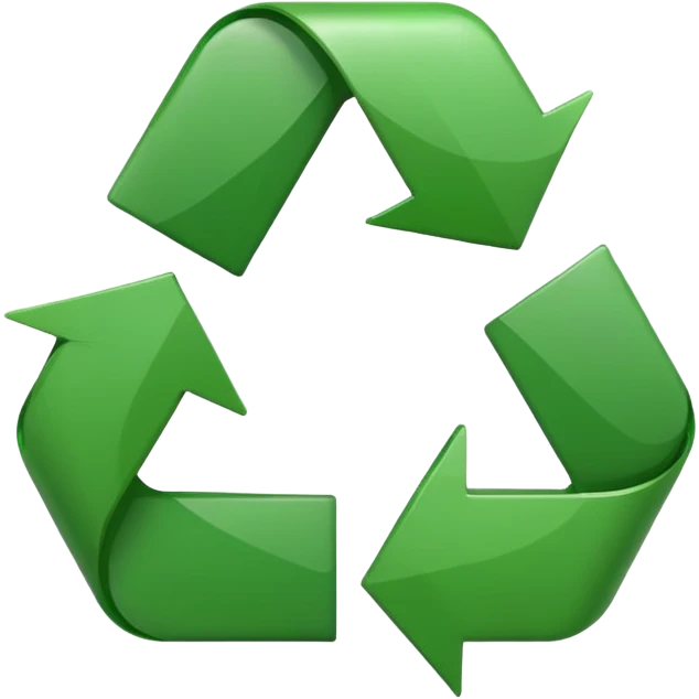 CIRCULO COM SETASSIMBOLO DE RECICLEAGEM REDONDO emoji