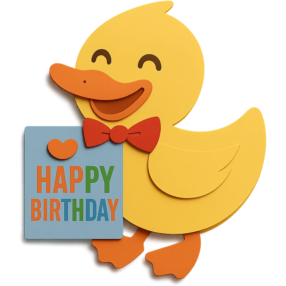 Change the color of the letter 'T' in 'BIRTHDAY' to match the other colors and look visually appealing, keep all other design elements unchanged emoji