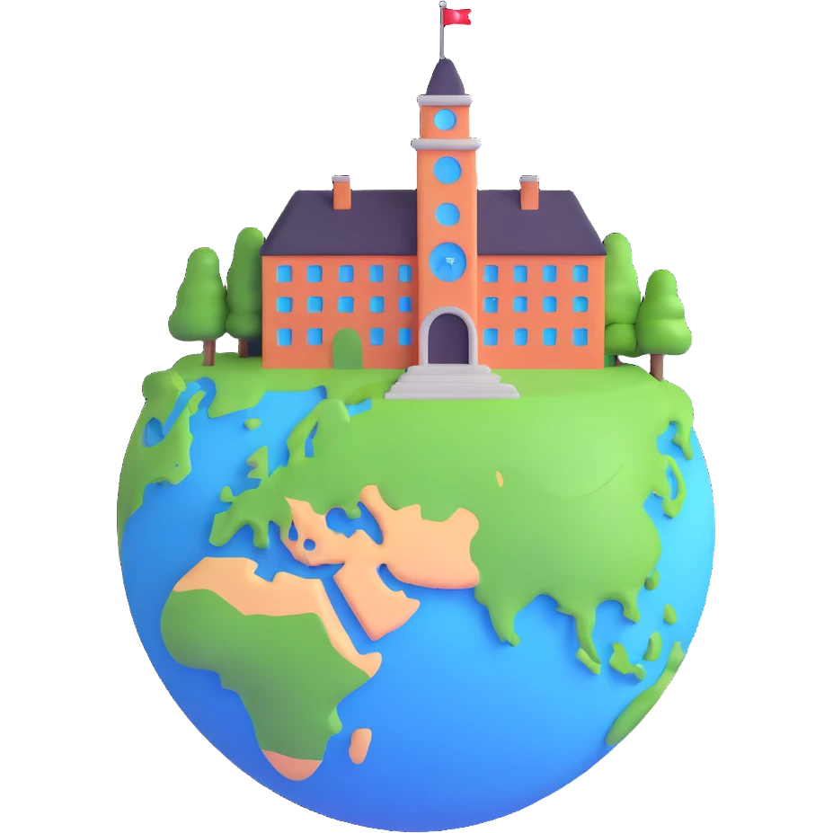 university building on planet Earth emoji