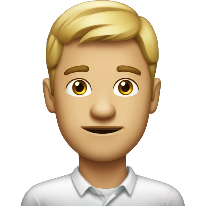 A client for a marketing agency who looks like he's not nice and not smart emoji