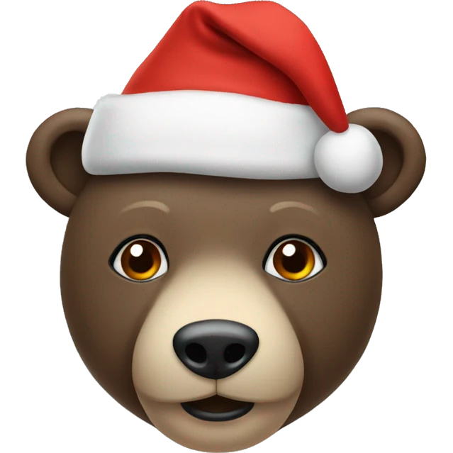ours with a christmas hat  emoji