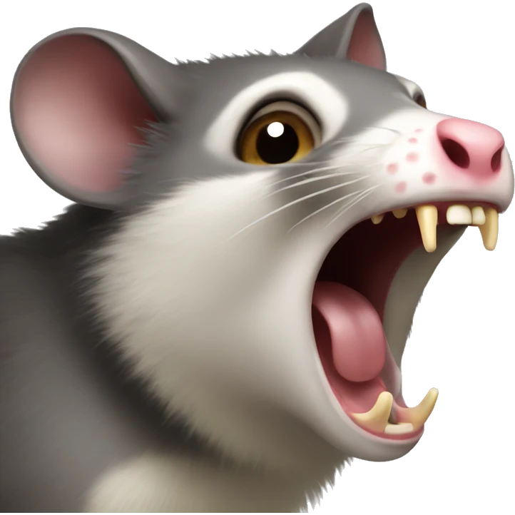 Possum screaming emoji
