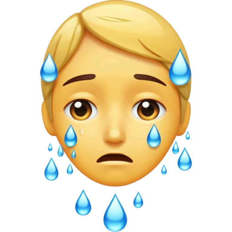 Tears falling emoji