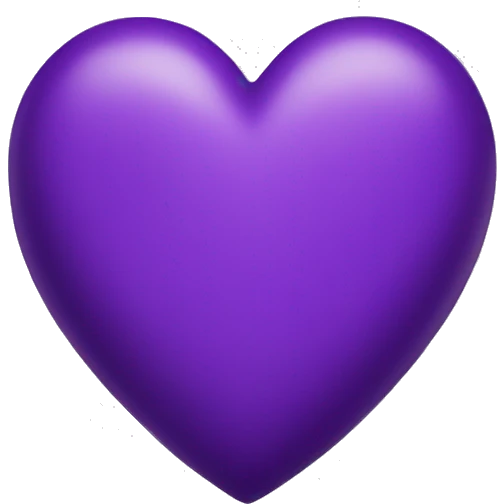 purple heart emoji
