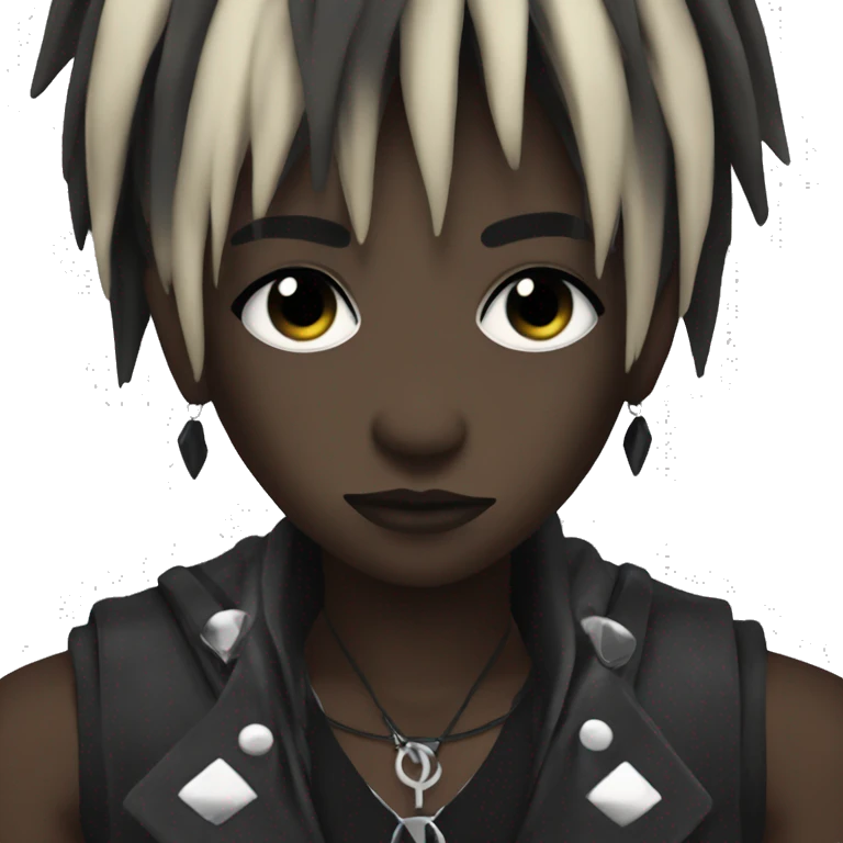 dark skin visual kei idol emoji