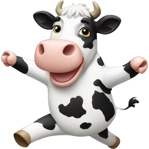 Cow doing a dance  emoji