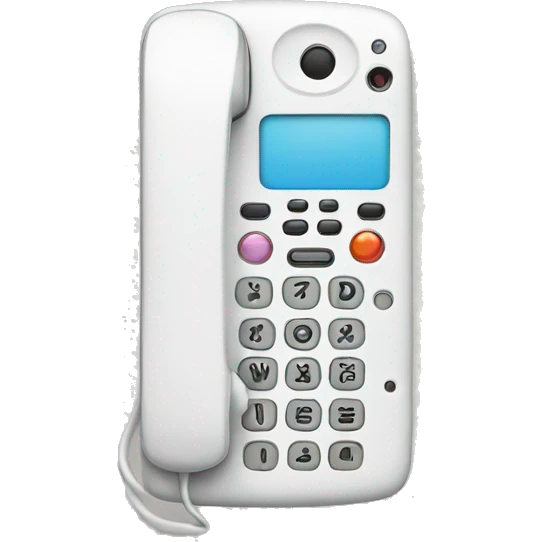 White phone  emoji