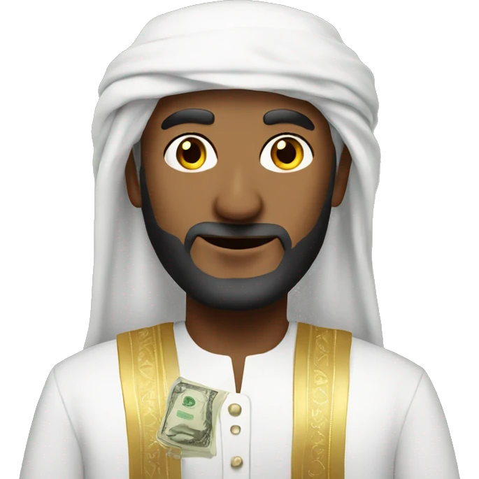 Sheikhs with money emoji