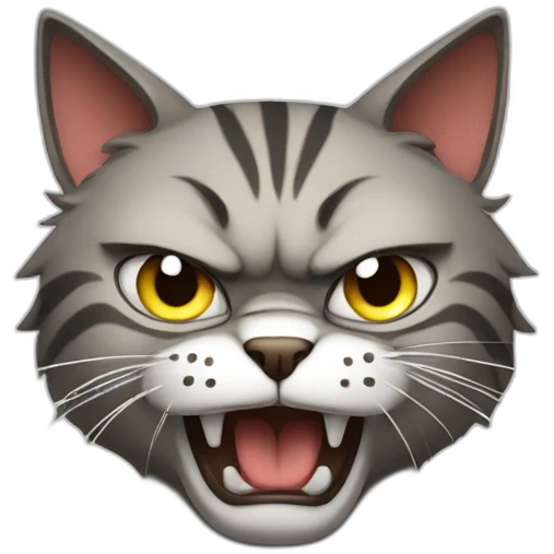 Angry cat emoji