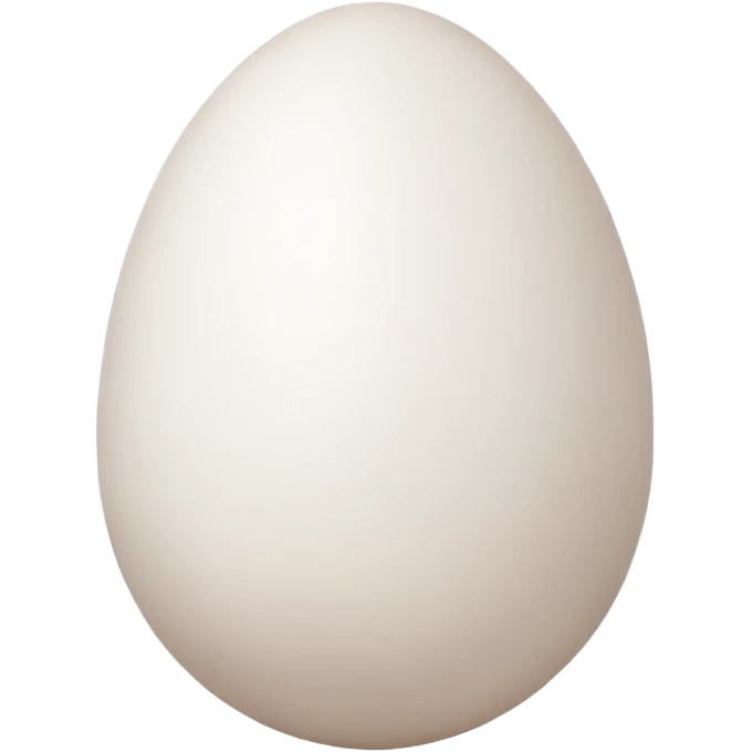 simple without face egg emoji