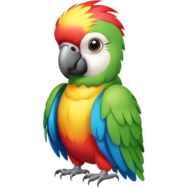 Parrot wearing hoodi emoji