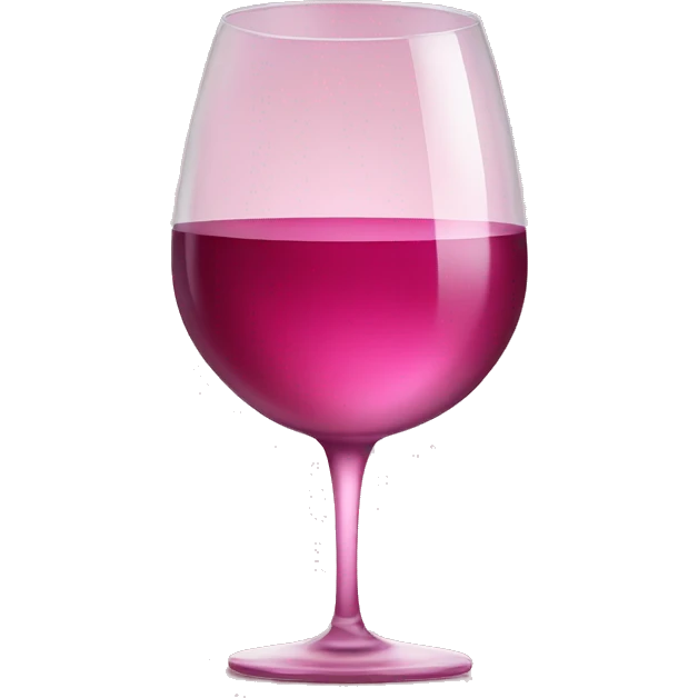 Pink glass of wine emoji