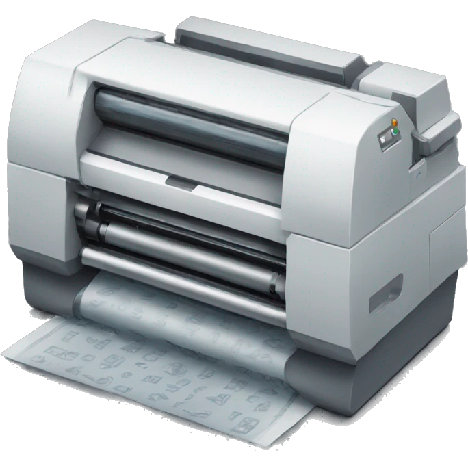 machine printing emoji