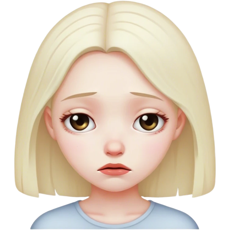 Sad girl emoji