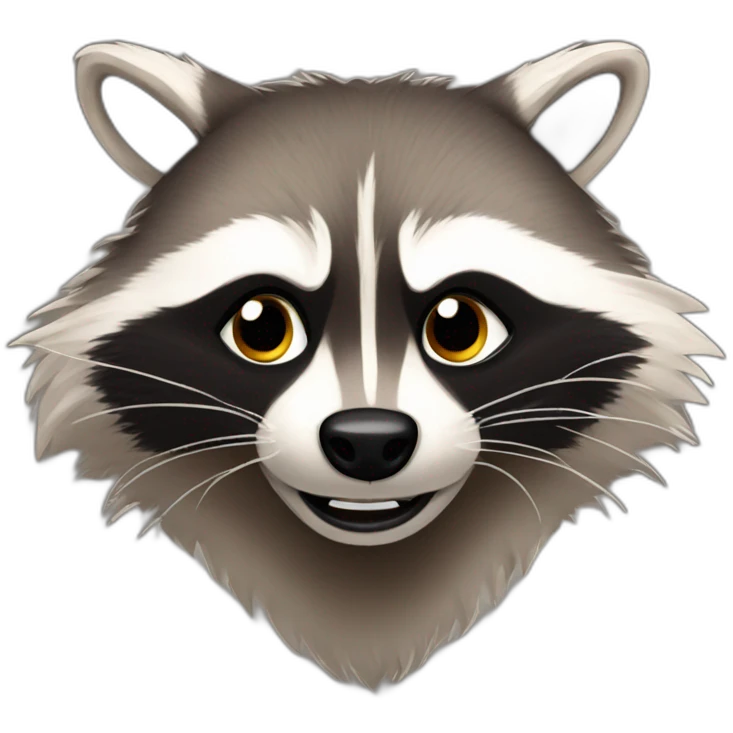 Racoon slap face emoji
