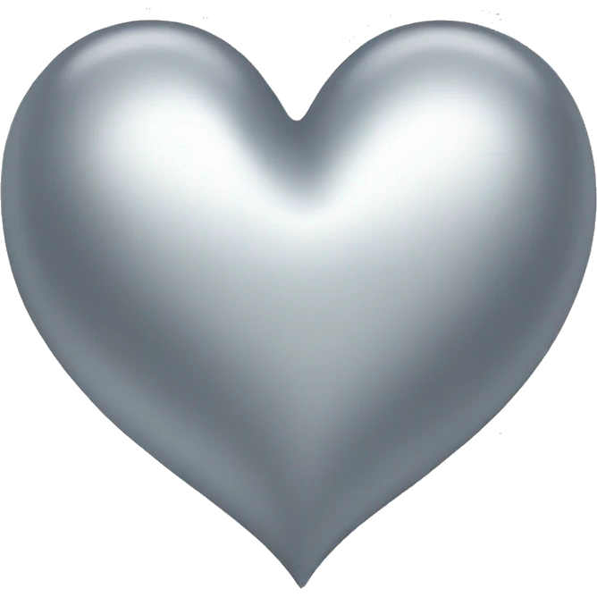Silver-heart emoji