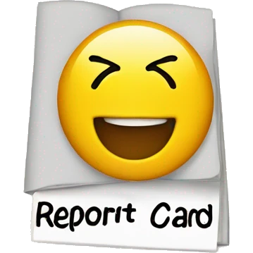 Report card emoji