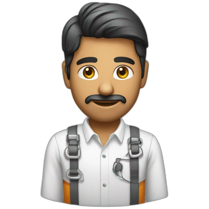 indian tech worker doing phull sapport emoji