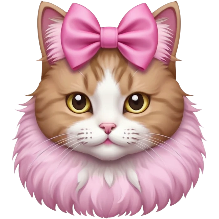 cat with 🎀 emoji