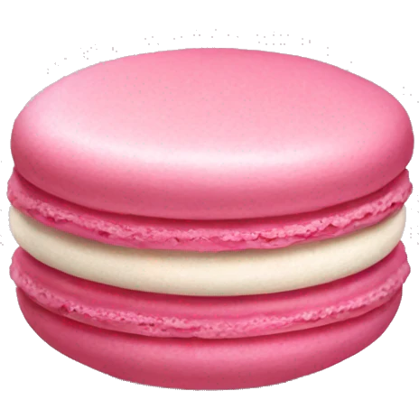 Pink macaron  emoji