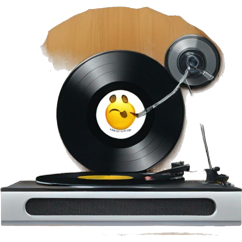 vinyl record award winning shelf  emoji