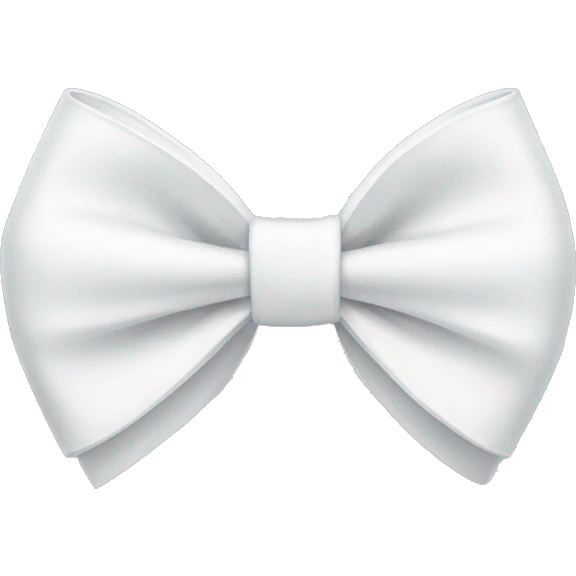 White bow emoji