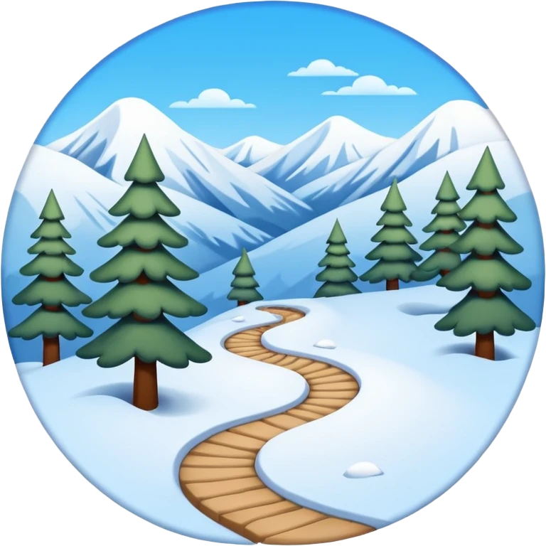  winter trail emoji