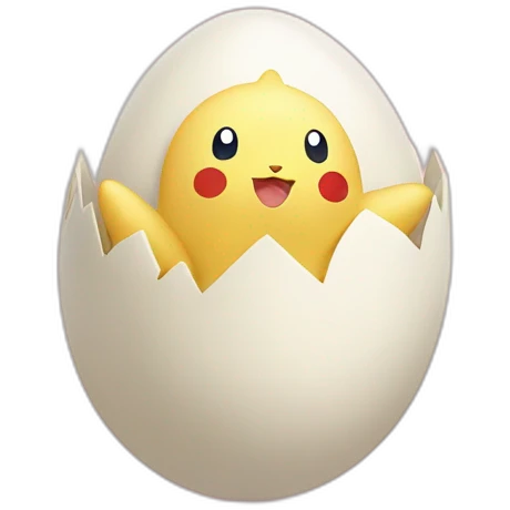 Togepi pokemon in egg emoji