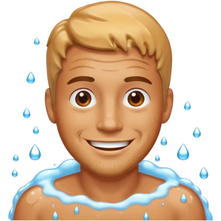 Man in shower emoji