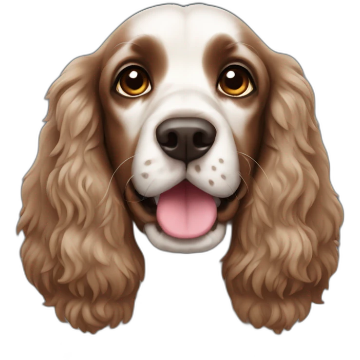 BLACK cockerspaniel dog emoji