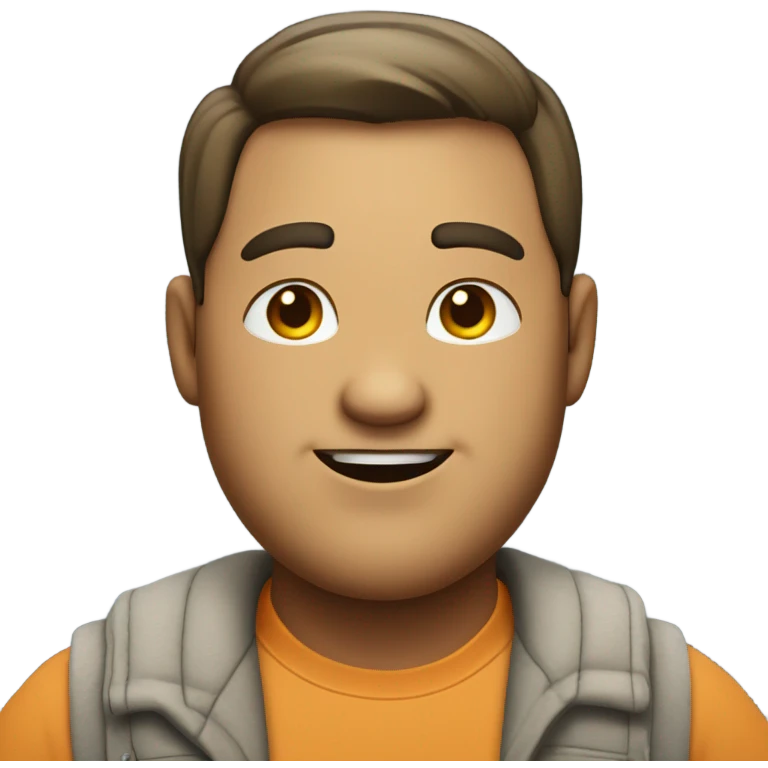 Fat man emoji