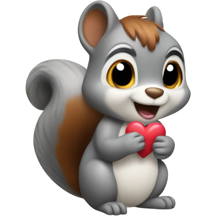 squirrel which is sending a heart to me emoji