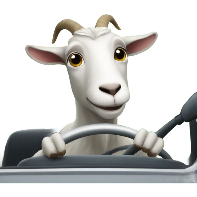 goat driving home emoji