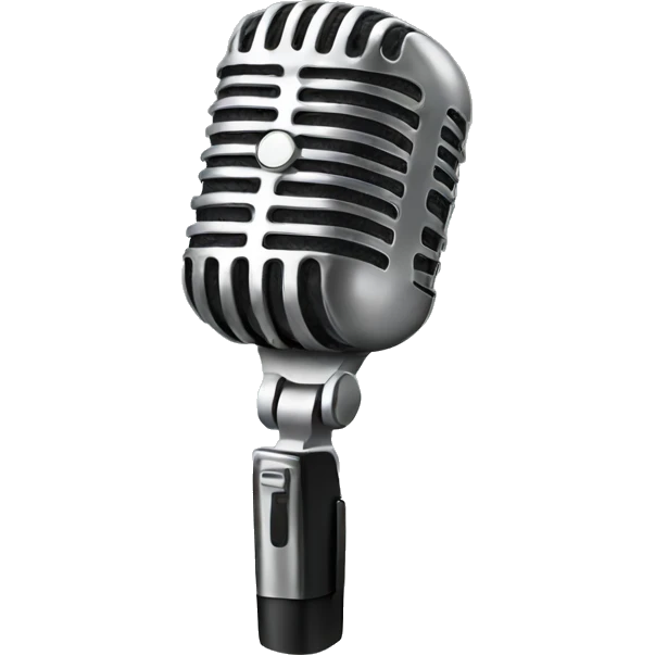 mic as a toon emoji
