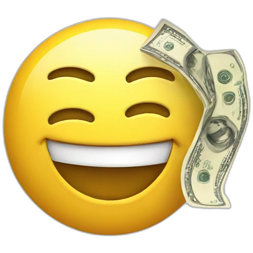Smiling money emoji