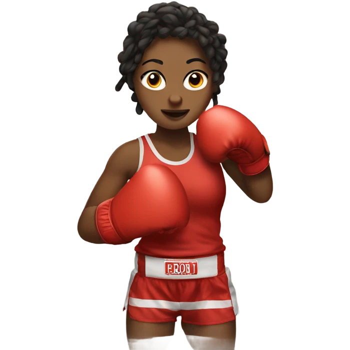Boxing girl emoji