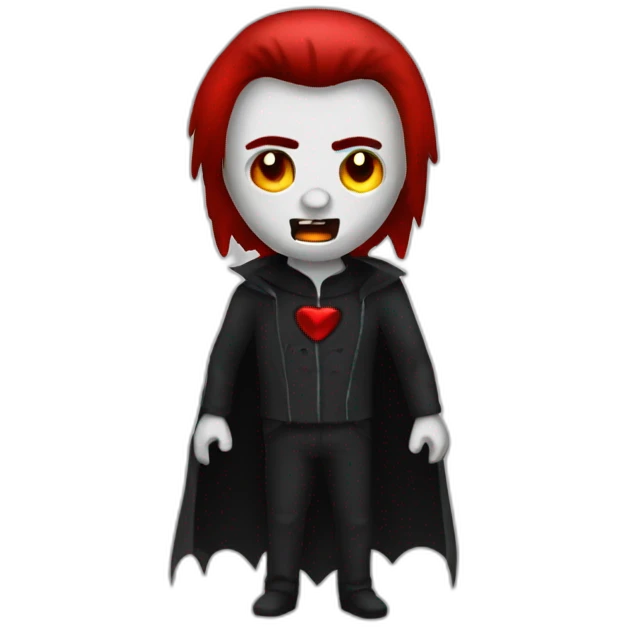 Grungy-vampire-themed emoji