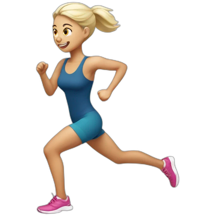 running white skin woman  emoji