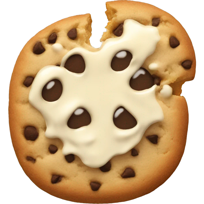 cookie with a mayonnaise  emoji