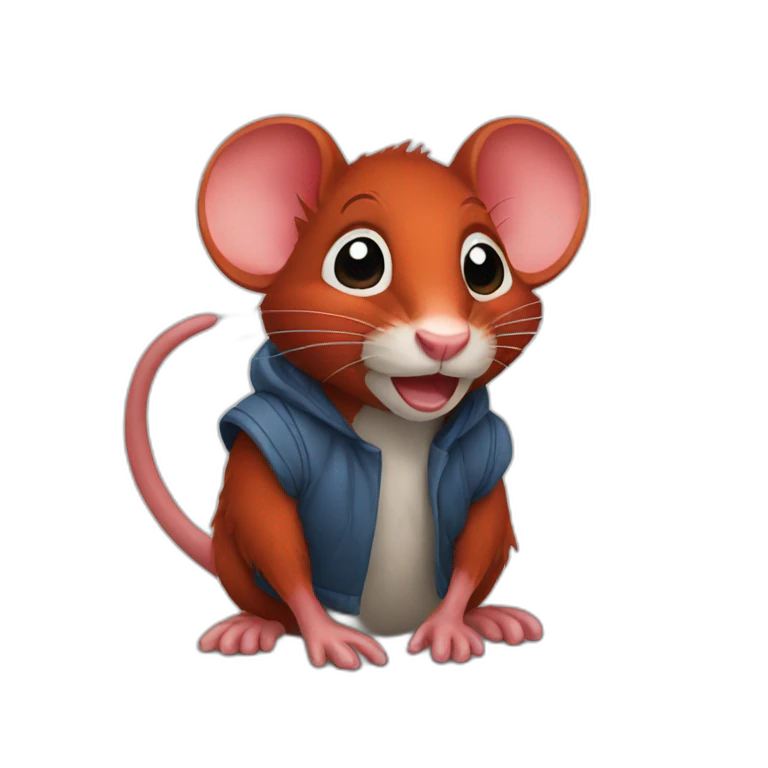 Red rat emoji