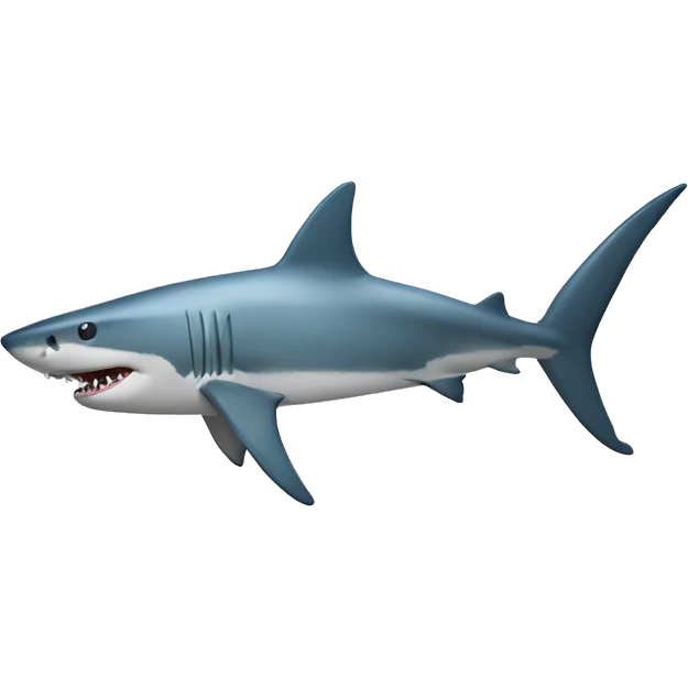 Shark with a halo emoji