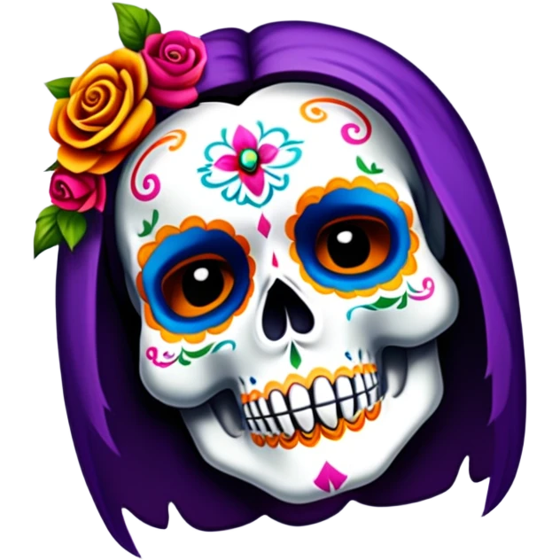 Create an image with día de los muertos topic to share with my Spanish students emoji