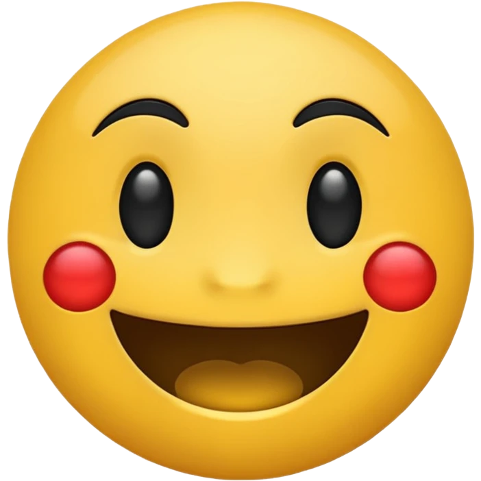 Black and smilying emoji emoji