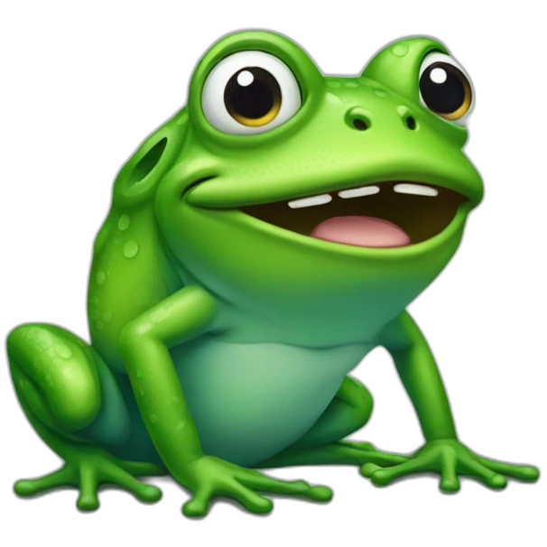 frog-screem emoji