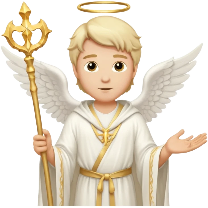 Healer male angel emoji